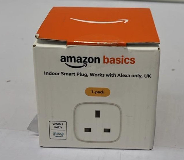Amazon Basics Single Outlet Indoor Wi-Fi Smart Plug, works with Alexa