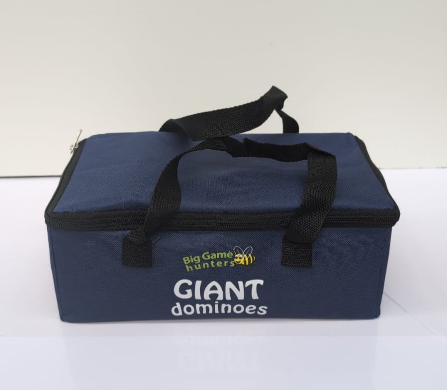 Big Game Hunters Giant Wooden Dominoes Set with Storage Bag (New)