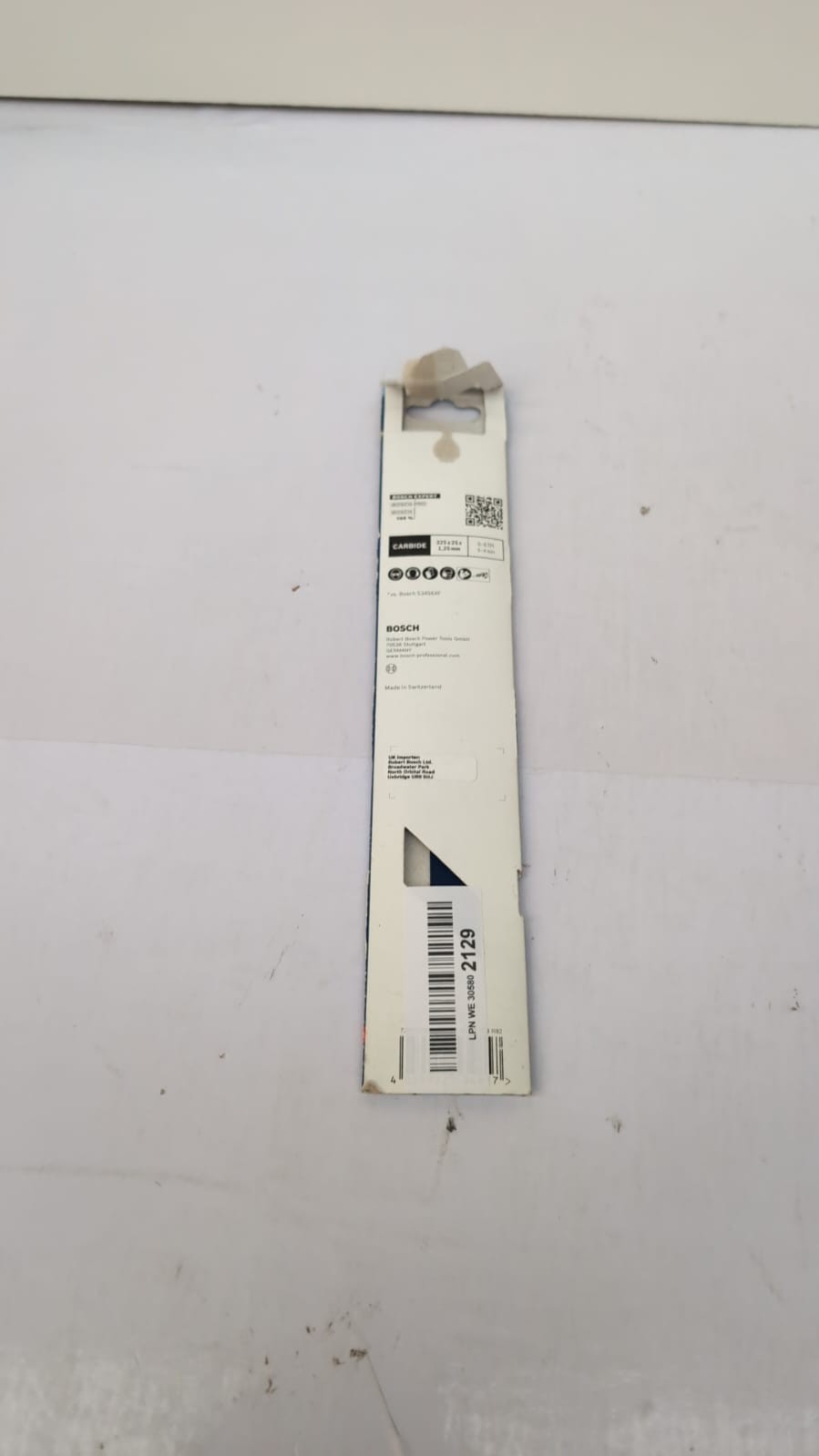 Bosch Expert S 1156 XHM Reciprocating Saw Blade x1  (PACKAGING DAMAGE)