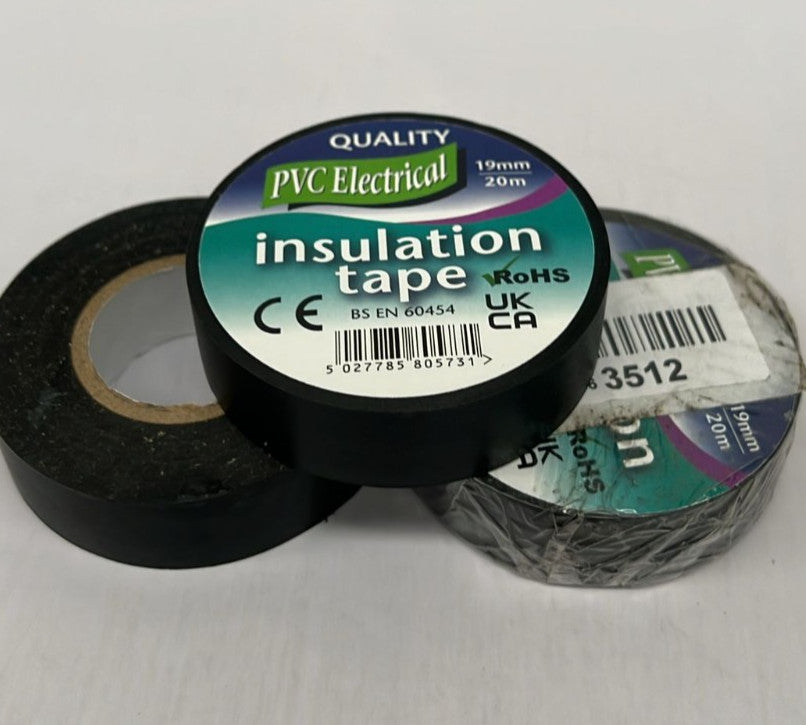 20 Metre Electrical Insulation Tape – Strong PVC Adhesive (3 PACK)