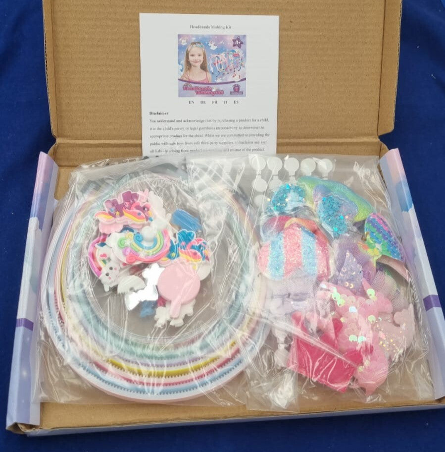 Unicorn Headband Making Kit for Girls, Creative Craft