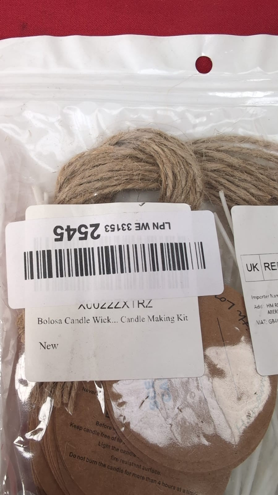 Bolosa Candle Wicks Kit with, Long Lasting Pre-Waxed, No Black Smoke,