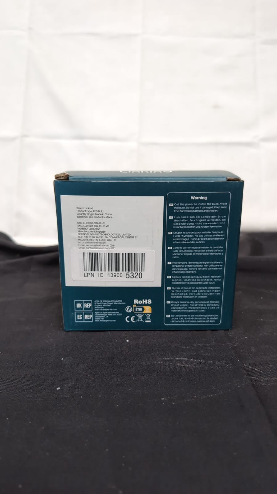 Linkind E27 LED Bulb, Energy Class A 3.8W=60W Equivalent, Warm White 806lm2-Pack