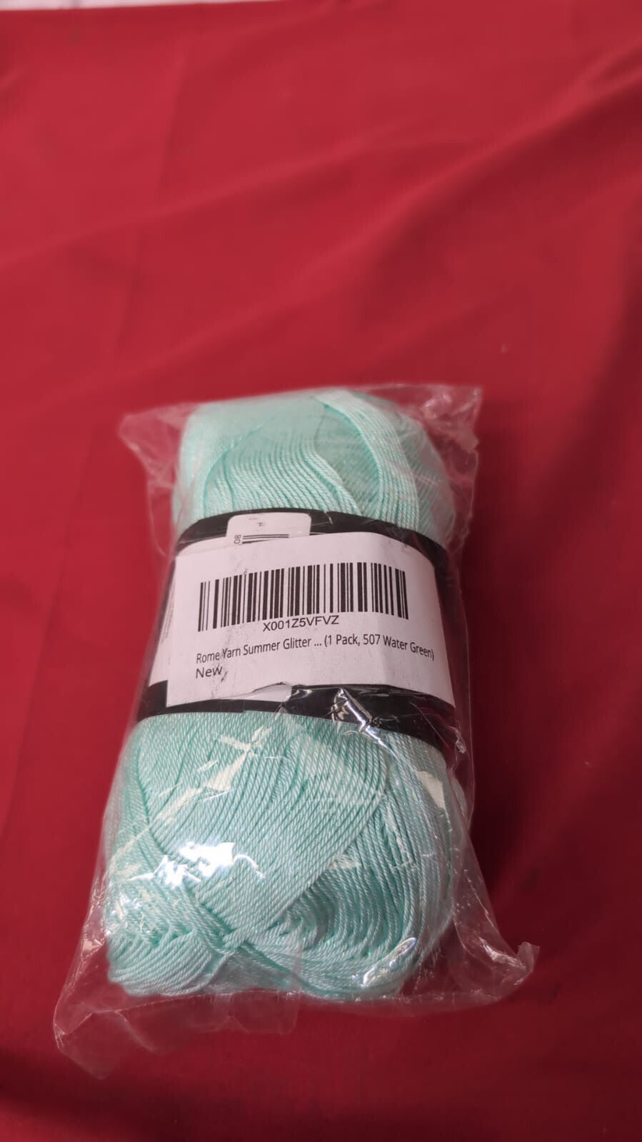 Rome Yarn Summer Glitter | Sparkle | Silk Effect (1 Pack, 507 water green)