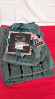 8 Piece Towel Bale Set, Quick Dry Highly Absorbent  Towel Sets Bathroom,D.GREEN