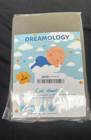 Dreamology Cot Sheets For Boys and Girls, 2 Pack, cot sheets 120x60 fitted
