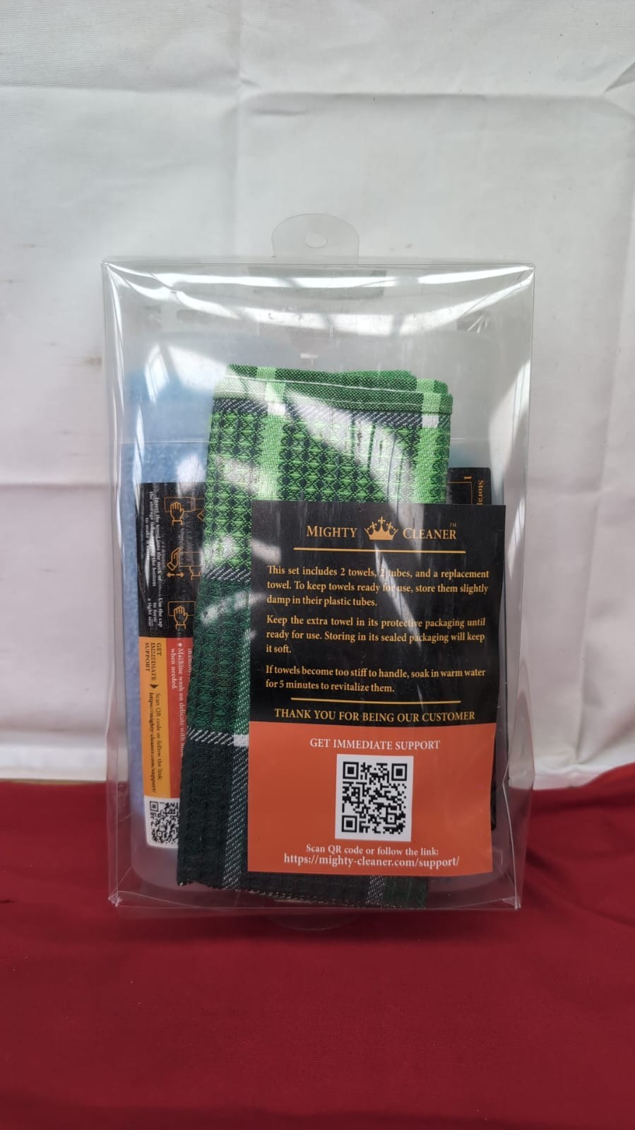 Mighty Cleaner Premium 2pk +1 Free Shammy Cloth for Car Drying - 26"x17"