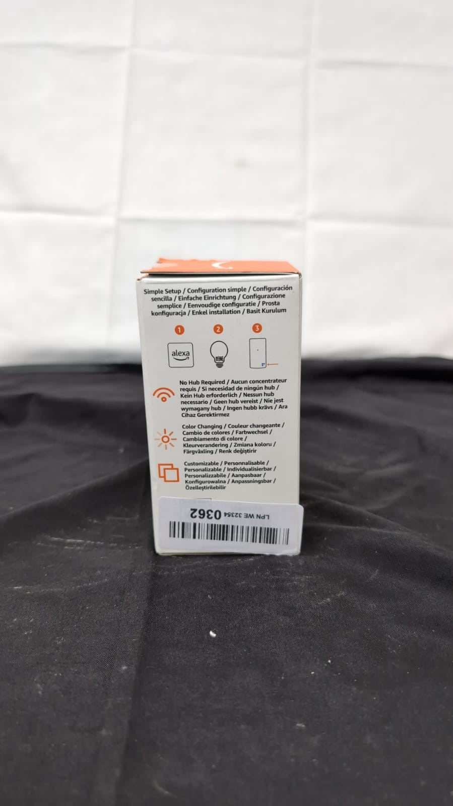 Amazon Basics Smart A60 Multicolor LED Light Bulb, B22 Base, 8W (BOX DAMAGED)
