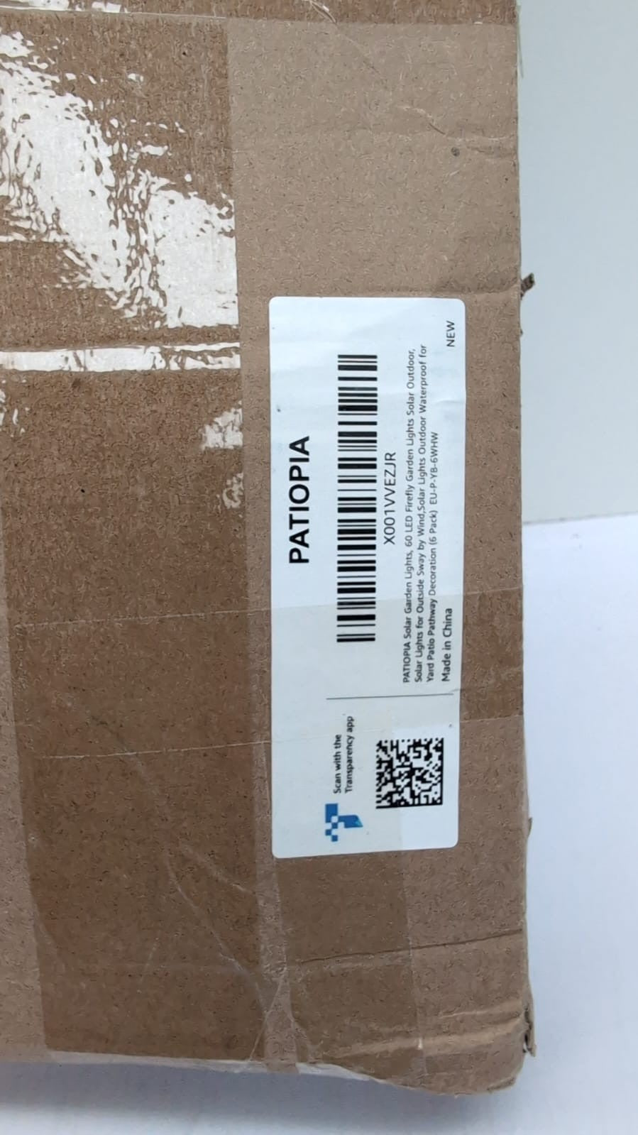 PATIOPIA Solar Lights Outdoor Garden, 60 LED Firefly  Lights 5Pack(box damaged)