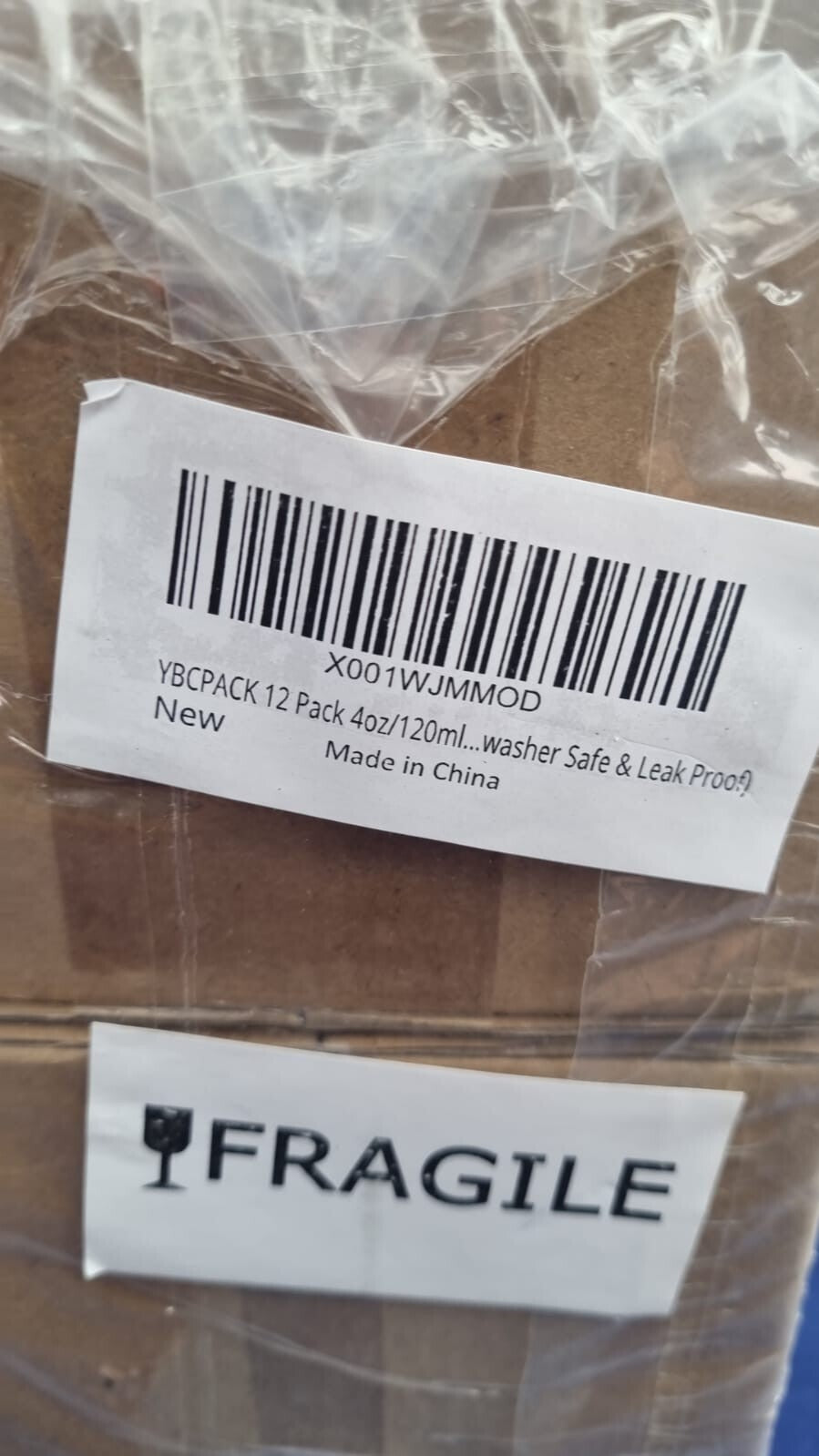 YBCPACK 12 Pack 4oz Reusable Glass Shot Bottles, Clear Wellness 120ml