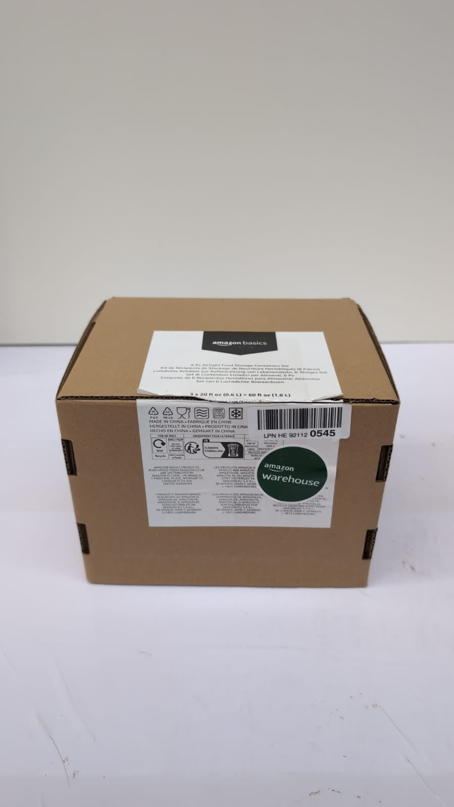 Amazon Basics Air-Locked Leak-Proof, Stackable & Airtight Fridge/Freezer