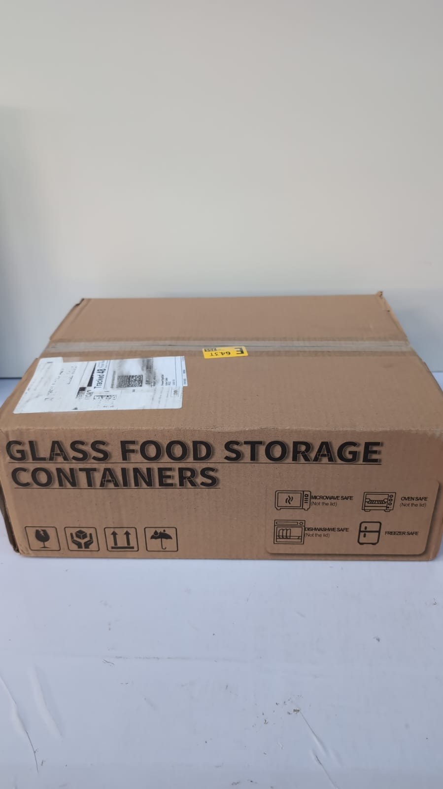 Glass Containers - 10 Pack Container Set with Lid  10 pack (17cm x 12cm x 5cm)