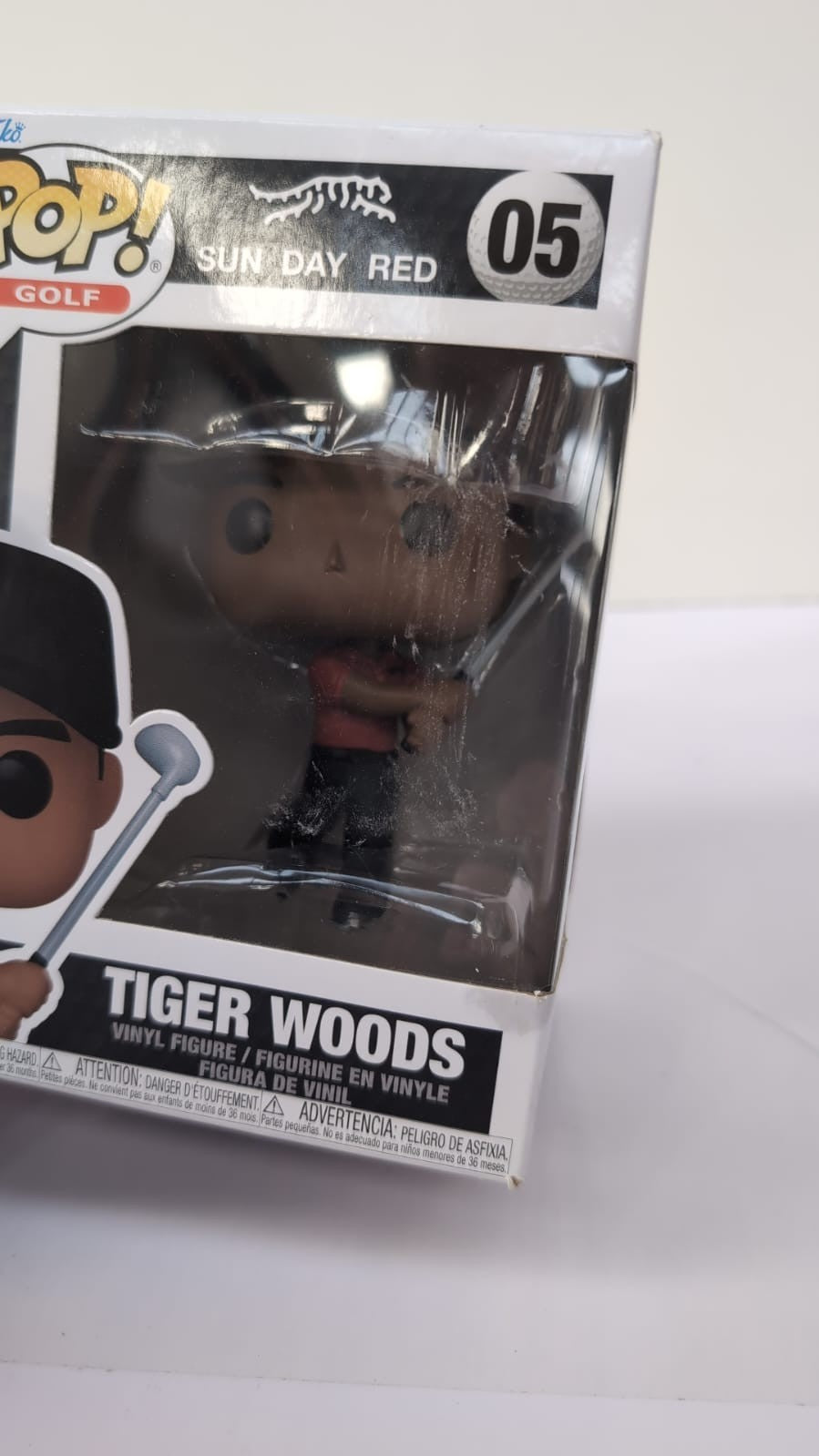 Funko POP! Golf: Tiger Woods  (Swing) Collectable Vinyl Figure (box scuffed)