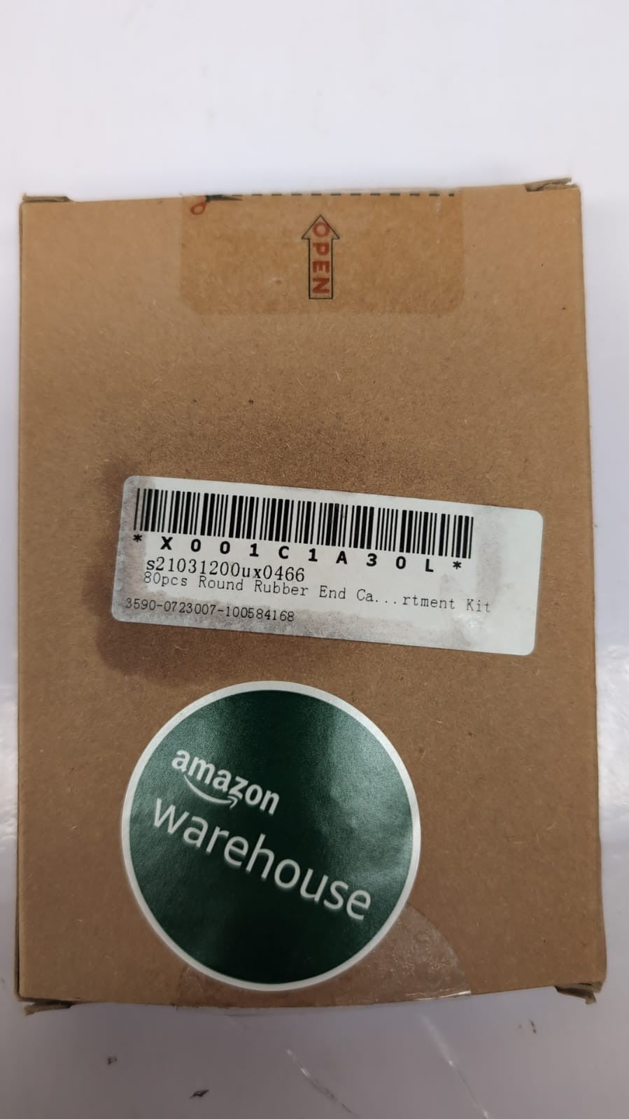 sourcing map 80pcs Round Rubber End Caps Black Vinyl Cover ScrewThread Protector