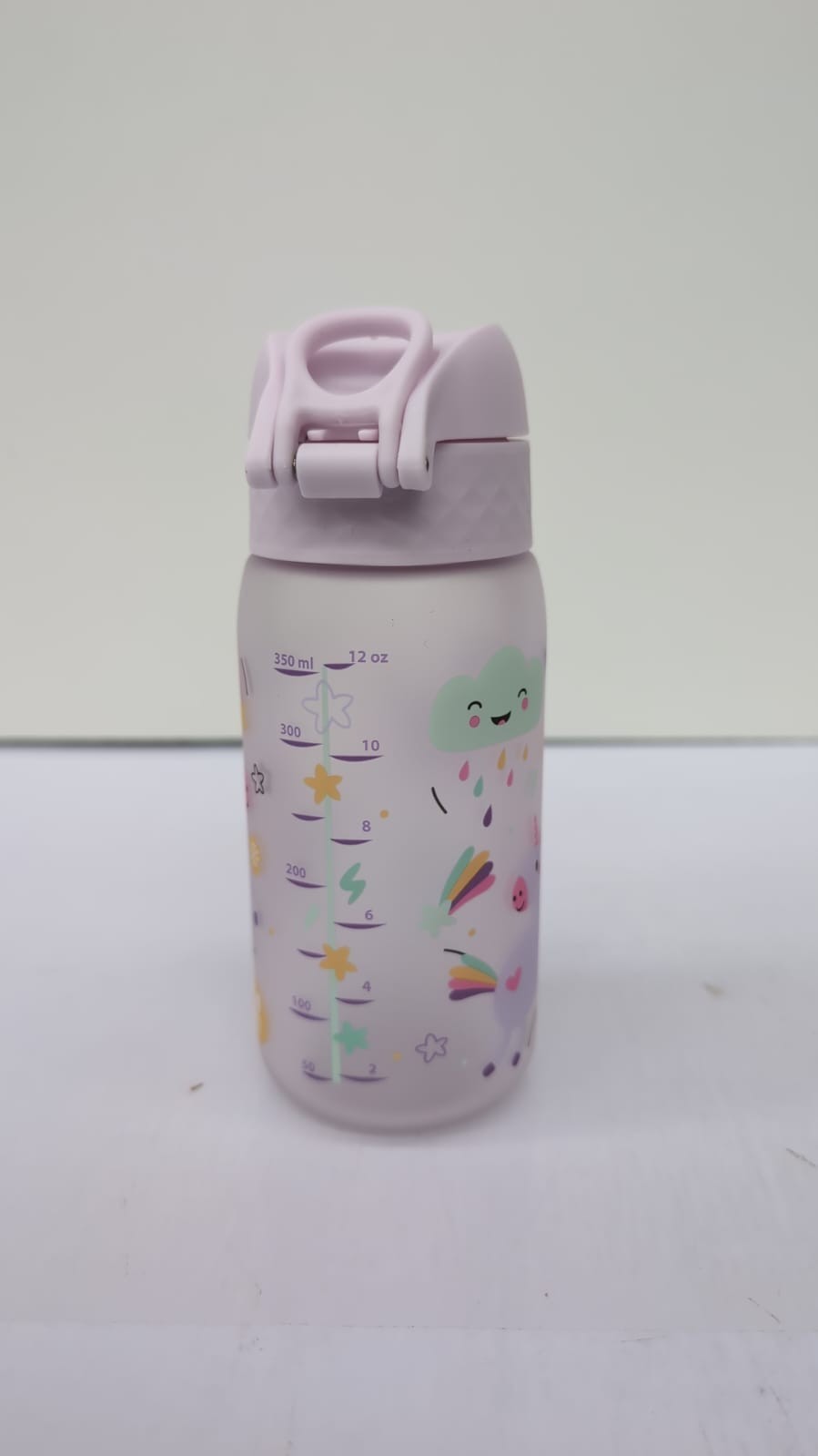 Ion8 Kids Water Bottles, BPA Free, Leakproof, Unicorns,12oz(no packaging)