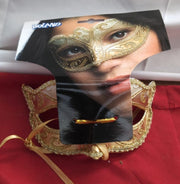 Boland 00338 Venice Felina Eye Mask, Gold, Elegant, Ornaments, Masquerade Ball