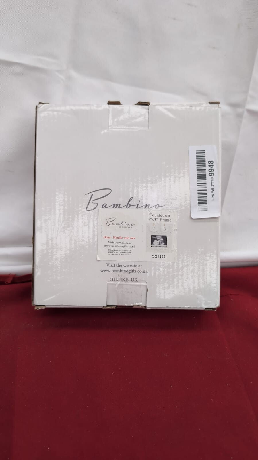 4' x 3' - Bambino Resin Baby Scan Photo Frame (BOX DAMAGED)