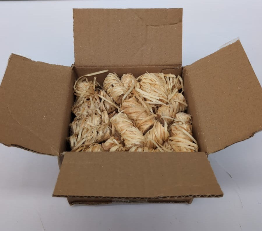 50 - Wood Wool Firelighters for Safe, Clean, and Odorless Ignition