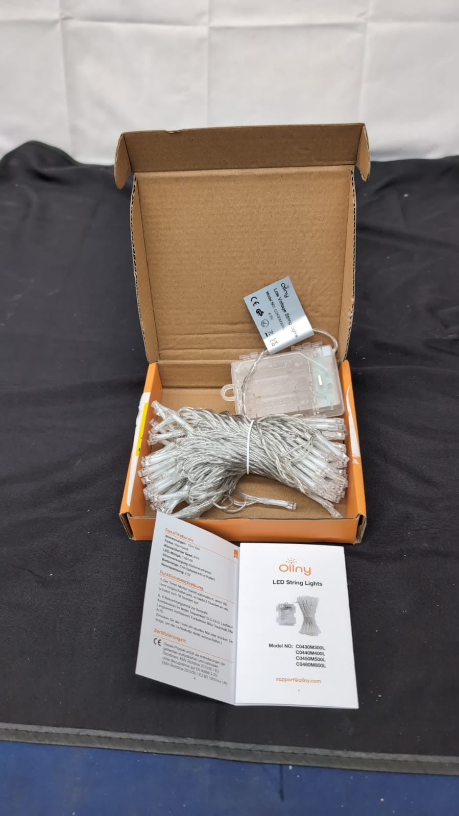 Ollny Fairy Lights Battery Operated, 15m 150 LEDs Bright(BOX DAMAGED)