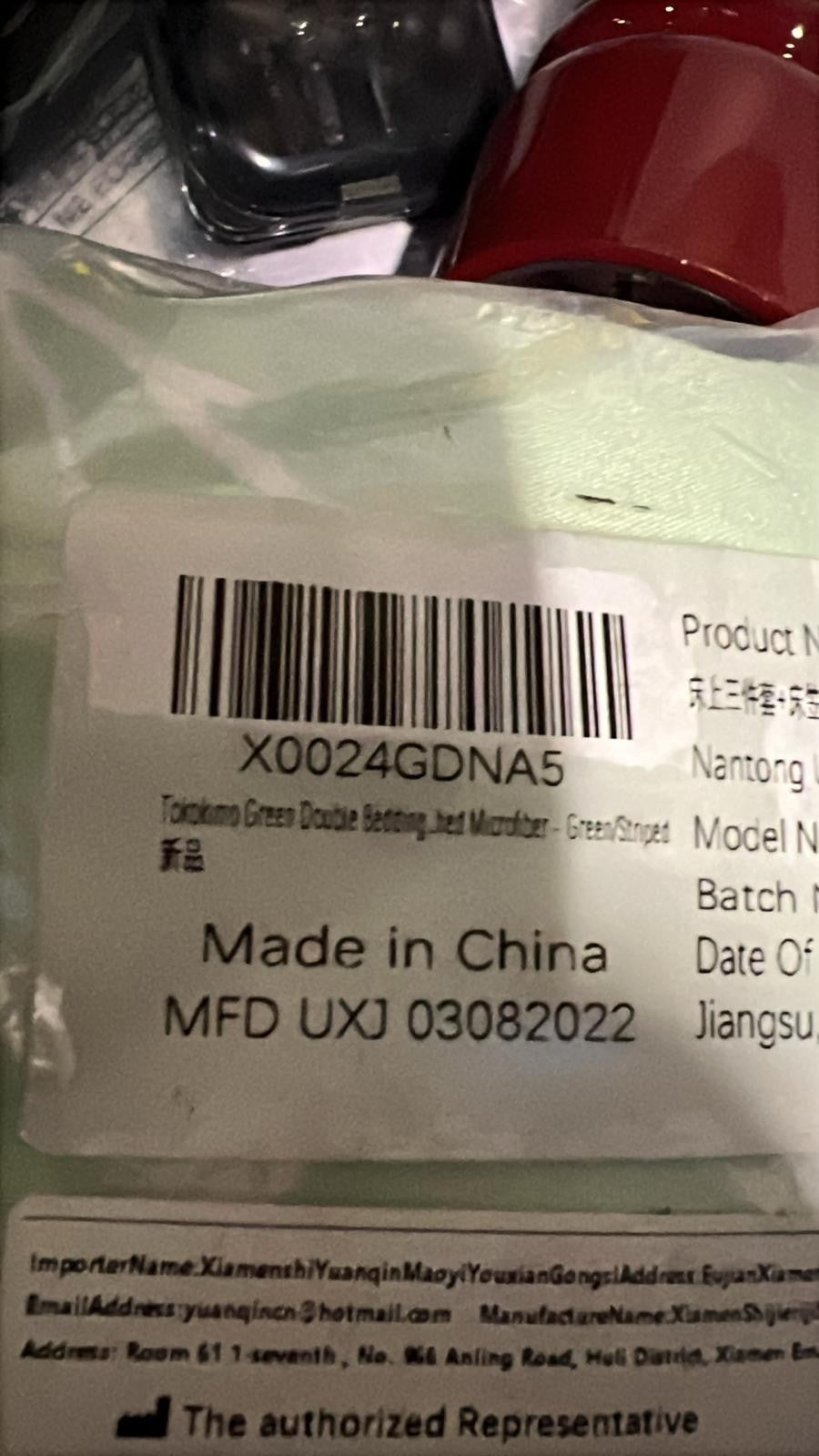 Tokokimo Double Bedding Duvet Set Green