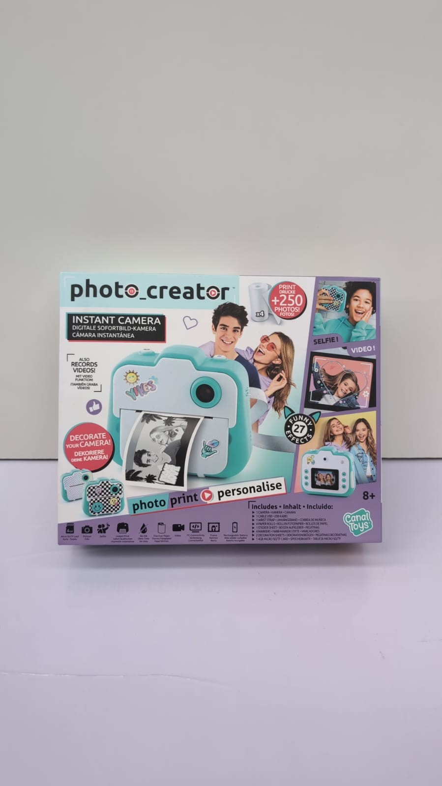 Photo Creator Instant Kids Digital Camera with Built-In Printer(USED)