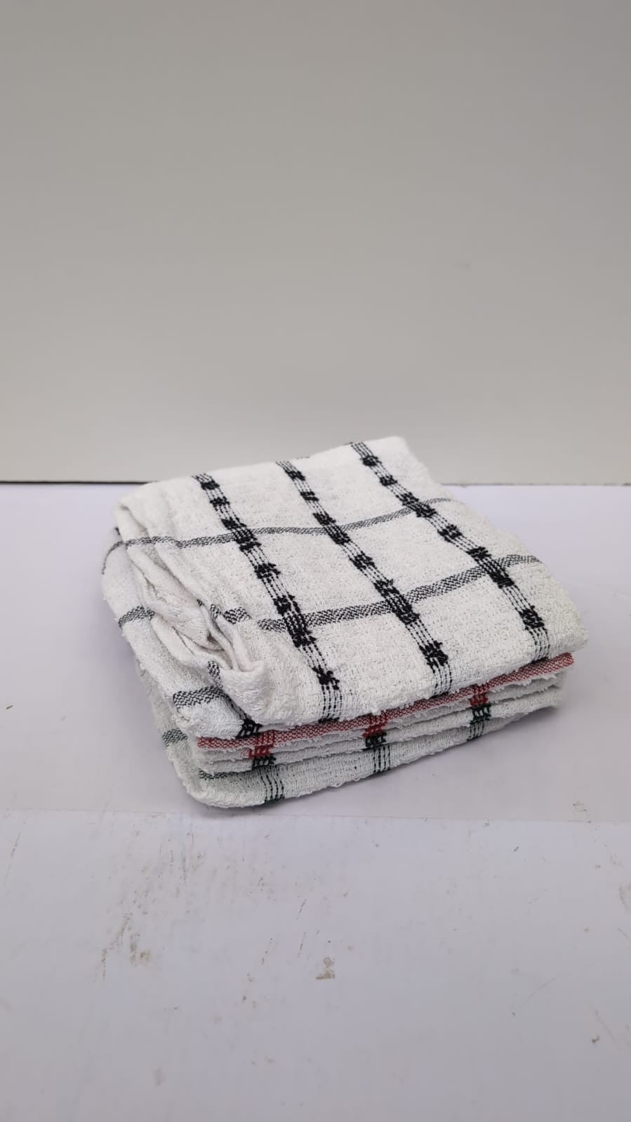 Kitchen Towels Set,Soft Absorbent Lint FreeBlack/Red Pack of 6