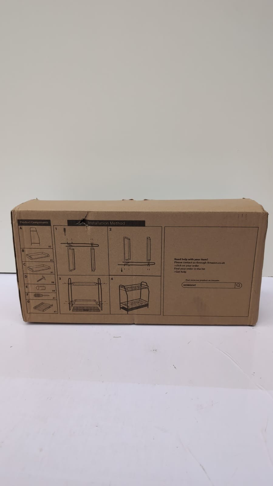 HomGOAT Tea and Coffee Station Organizer with Nespresso Pod Storage, Coffee Bar