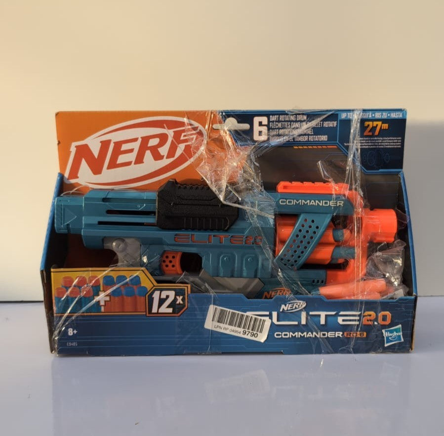 Nerf Elite 2.0Commander RD-6 Blaster Toy Dart Launcher (packaging damaged)