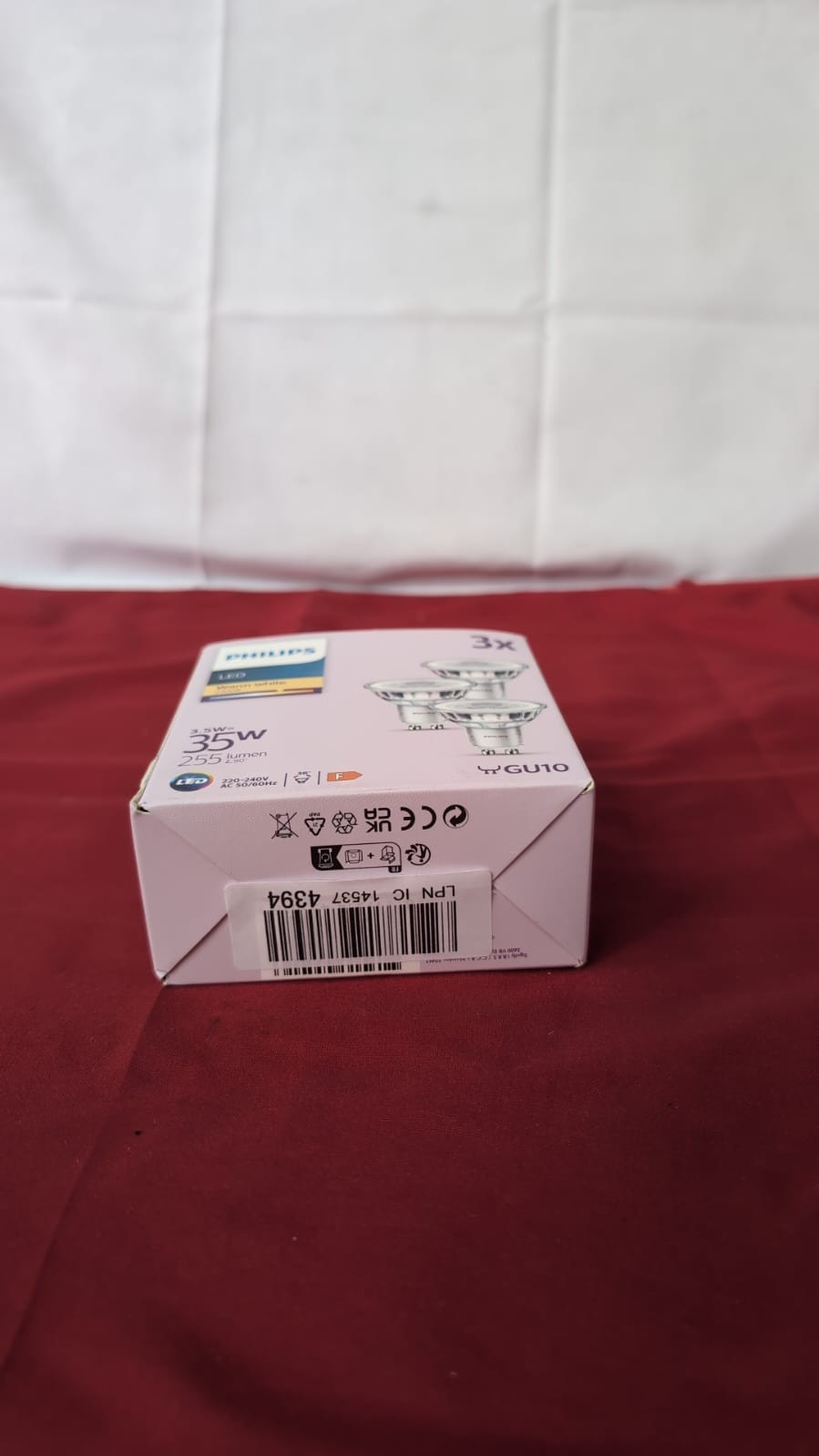 PHILIPS LED Classic Spot Light Bulb 3 Pack [Warm White 2700K - GU10]