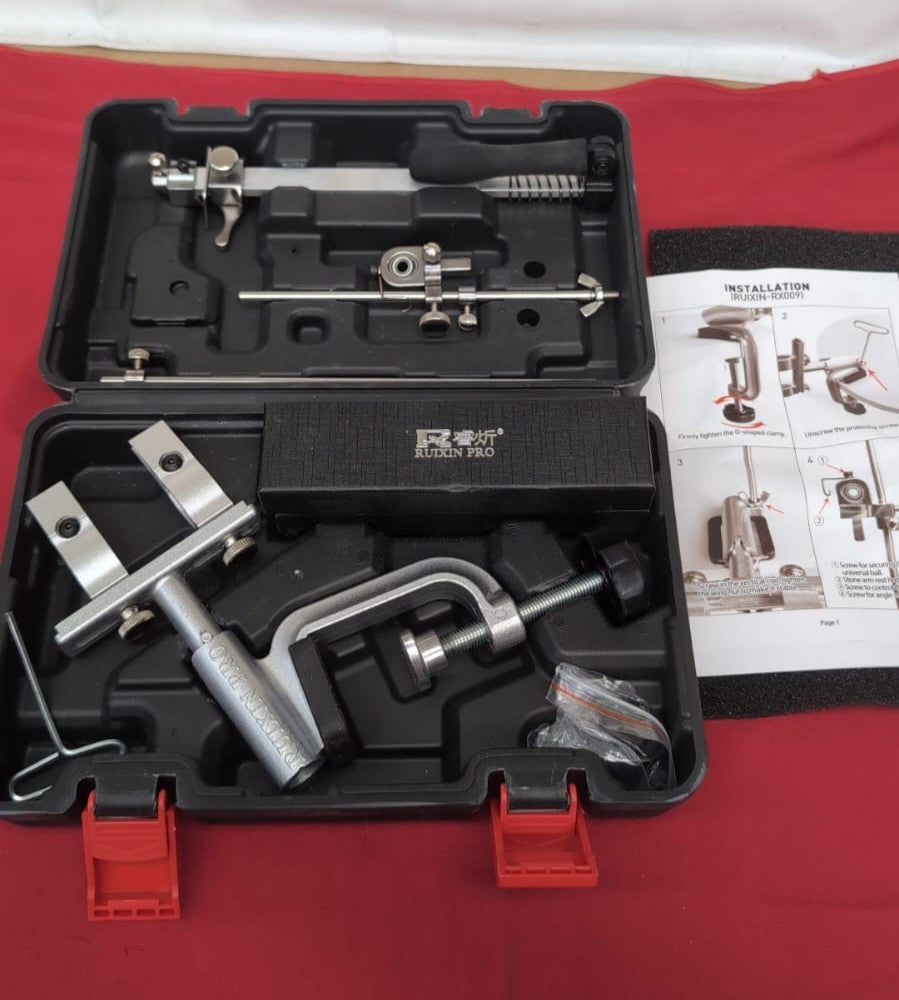 RUIXIN PRO RX-009 Professional Knife Sharpener with 10 Whetstones, 360° Rotation