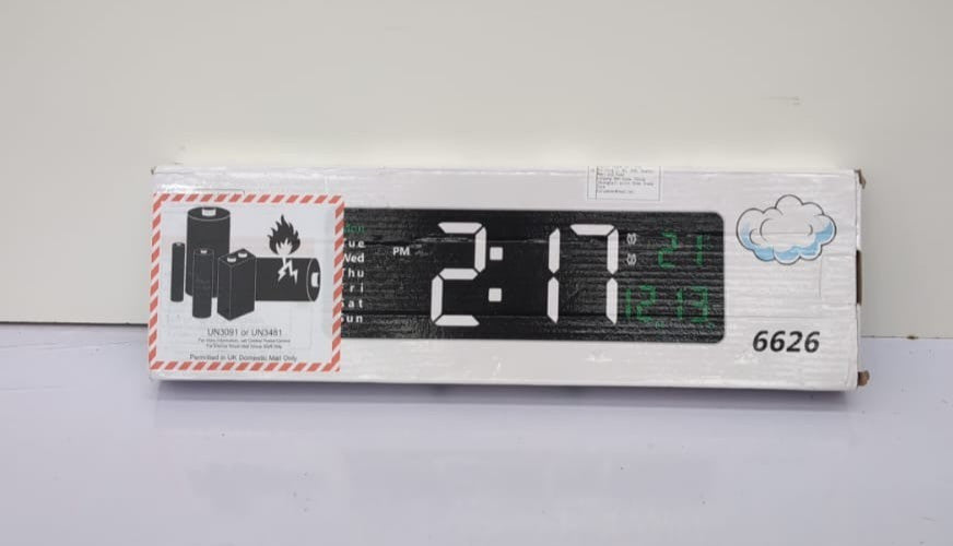 Large Digital Wall Clock, Digital Wall Clock (BOX DAMAGED)