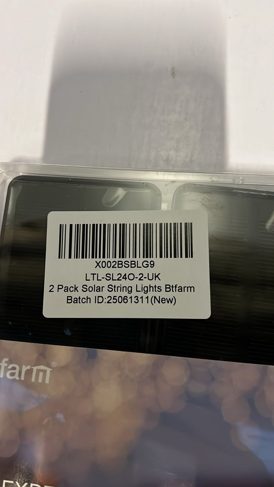 btfarm 2 Pack Solar String Lights Outdoor Garden Waterproof