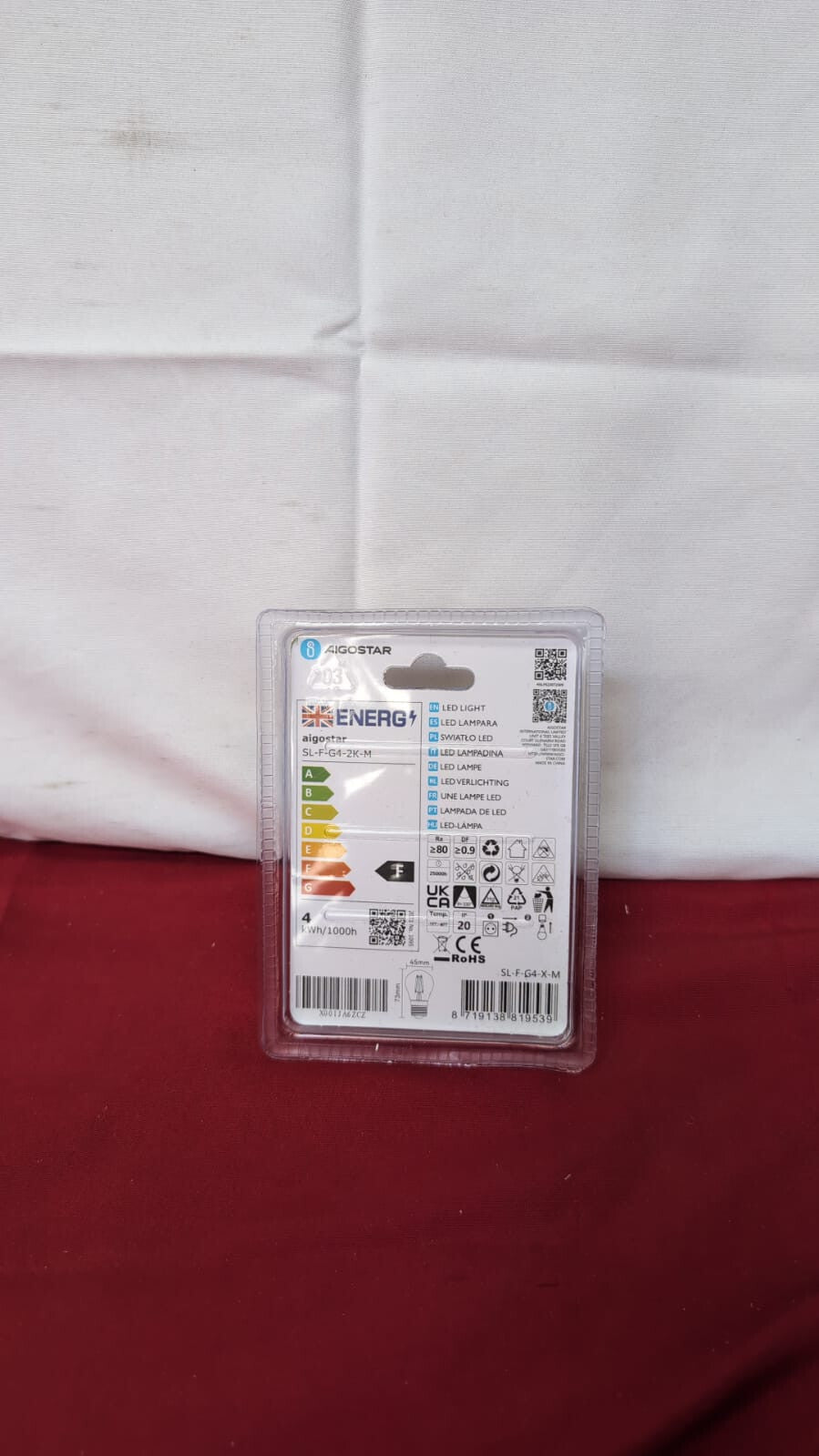 Aigostar E27 Vintage LED Filament Bulb - 4W, 400LM, 2200K Warm White,