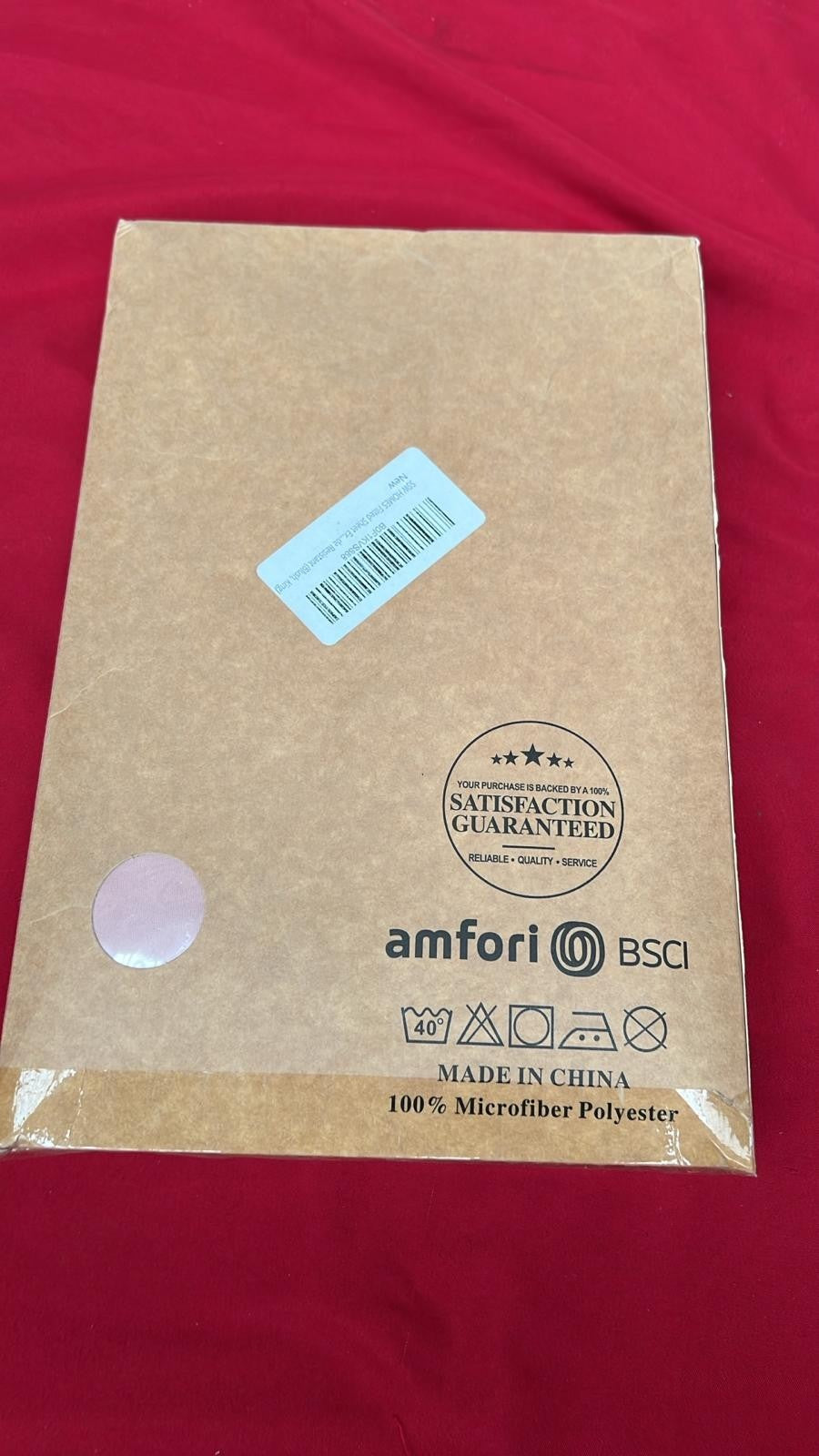 SSW HOMES King Fitted Sheet Blush - Deep Pocket 16 inch(40cm)