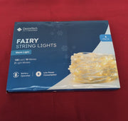 Desiretech  100 LED BatteryPowered Fairy Lights 10M Copper Wire Warm light 4Pack