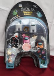 Among Us Crewmate Figures 5 Pack AU2040-H, Merchandise (packaging damaged)