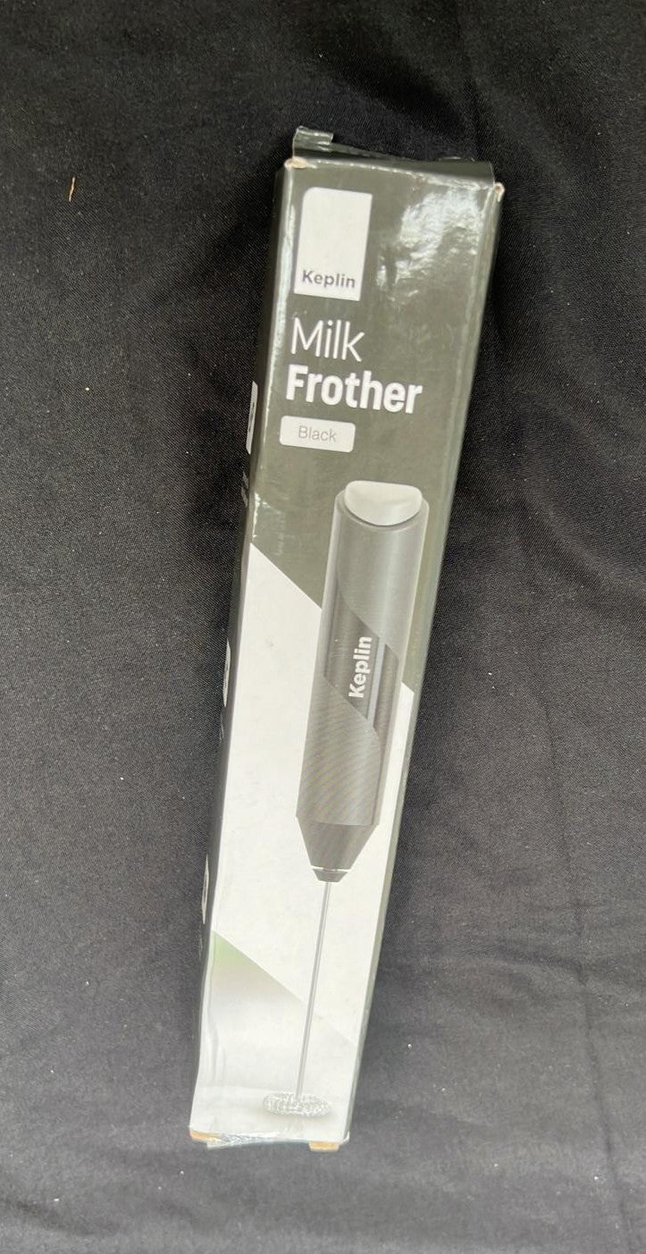 Keplin Handheld Milk Frother - Stainless Steel Electric Whisk  Portable Battery