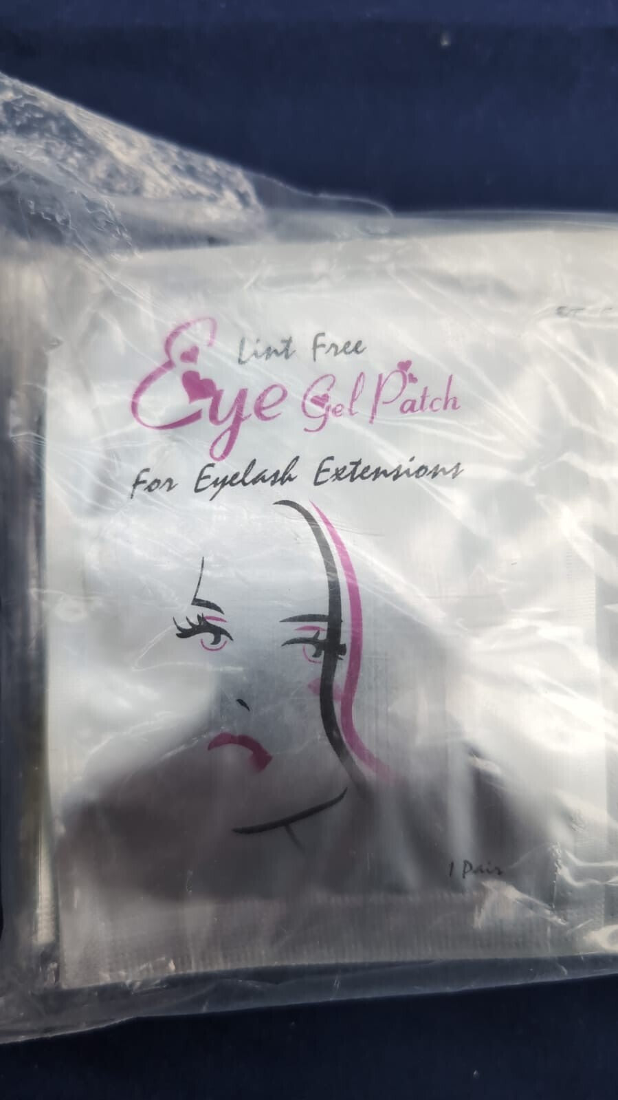 Eye Gel Pads, Lint Free Eyelash, Under for Pro Salon Silver (80pack)