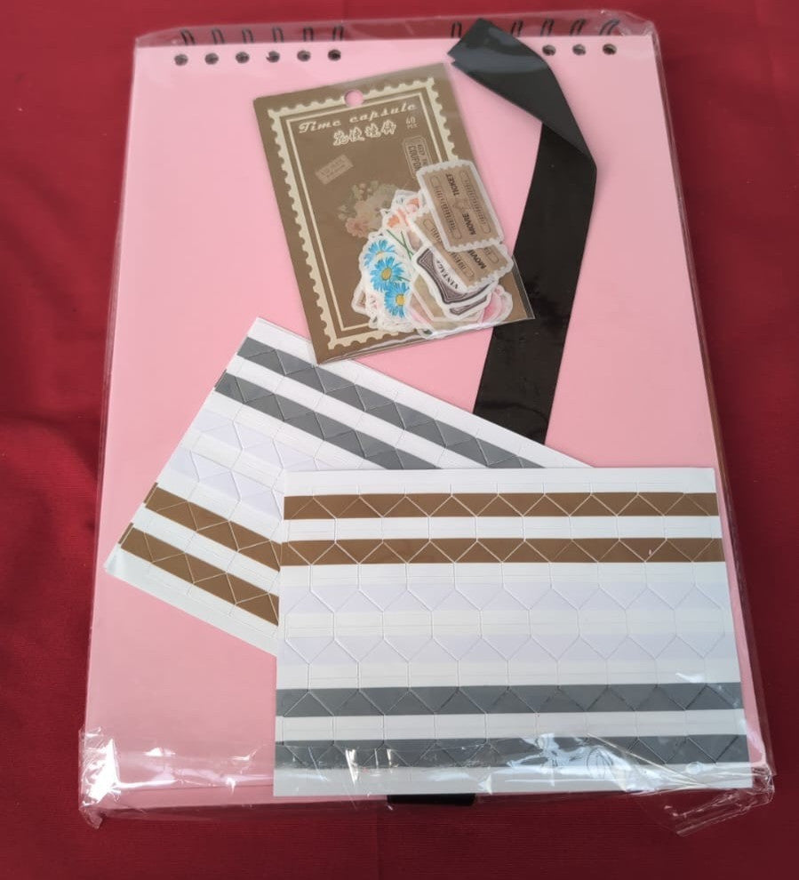 Remowith 29 x 21.5 cm 80 Pages DIY Scrapbook Photo Album Hardcover Baby Pink