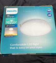 Philips Moire LED CL200 Ceiling Light Round 6W Warm White Light White