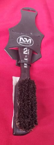 NMB Professional Wooden Beard & Fade Brush - 100 Percent Boar Bristles in Dark