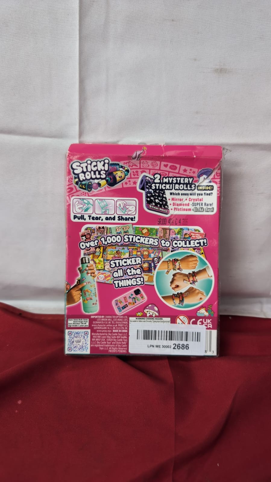 Sticki Rolls Bands Series, Wearable & Shareable Bracelet, (packaging damaged)