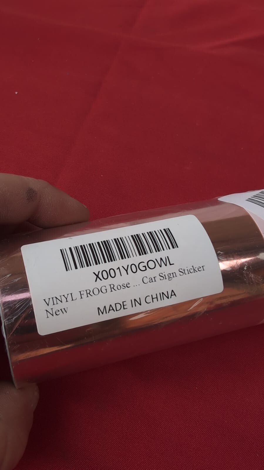 Chrome Mirror Vinyl Wrap, Self Adhesive Glossy Film, Air Bubble Free, Rose Gold