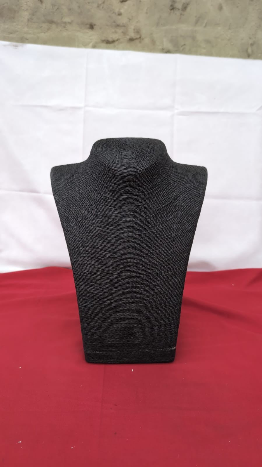 Woman Rope Mannequin Bust Jewelry Display Stand (scuff mark/loose back)