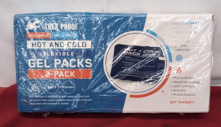 Trekproof Ice Pack (2-Piece Set) Reusable Hot and Cold Therapy Gel