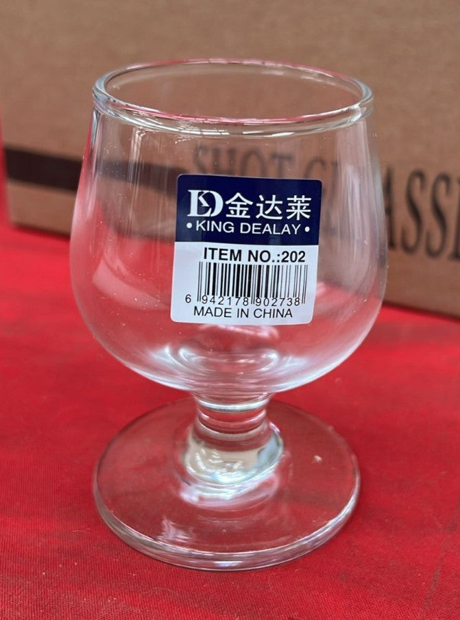 KING DEALAY Brandy Snifters Glass Set |Short Stem Balloon Glasses (8 Pack)