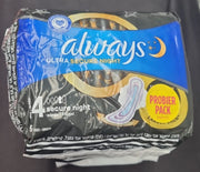 Always Sanitary Pads, size 4, 6 pcs (3 Pack)