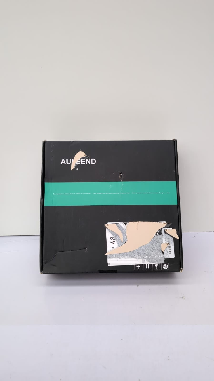 AULEEND Square Rain Shower Head, High Flow Stainless Steel,12"(USED)