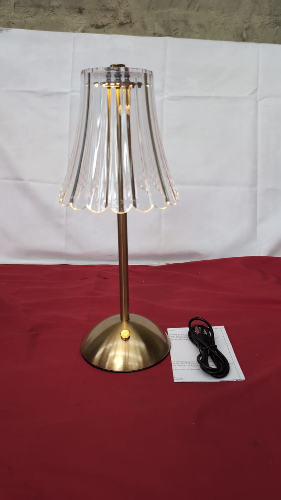Rechargeable Table Lamp, LED Desk Lamp Battery Operated, 3 Colors and Dimmable,