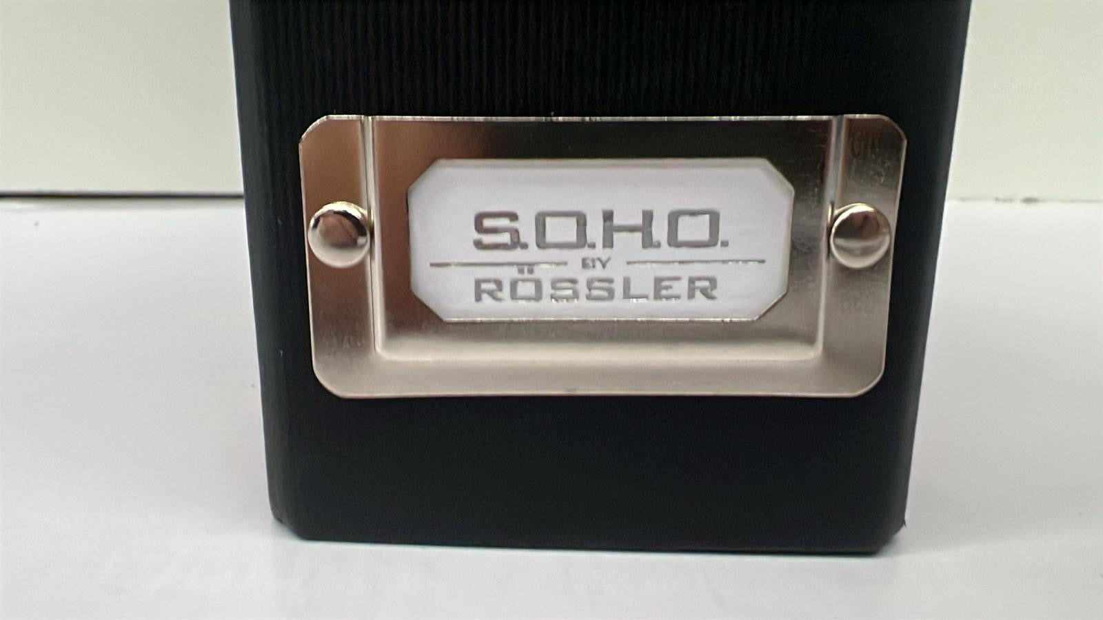 Rossler SOHO Spine Lever Arch File with Metal Index Holder - Black